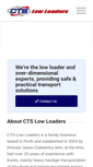 Mobile Screenshot of ctslowloaders.com.au